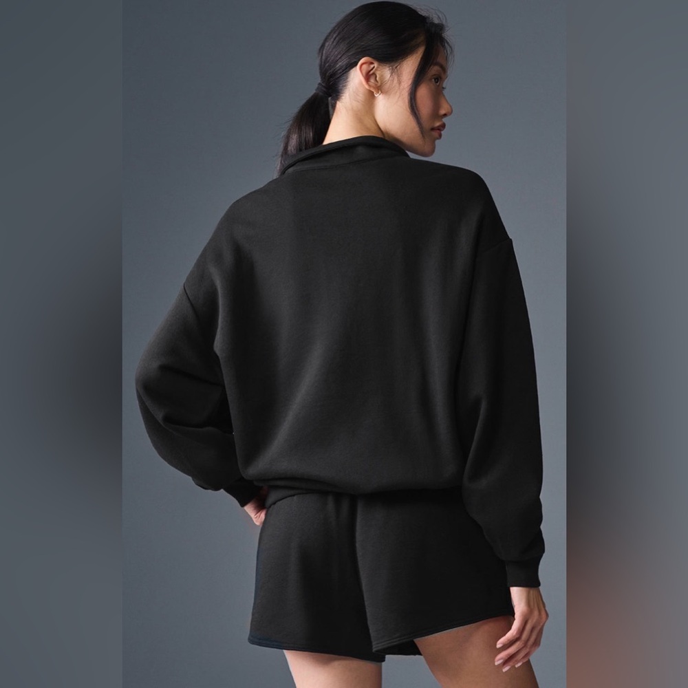 Alo Yoga Accolade 1/4 Zip Pullover Black XS - Picture 2 of 5
